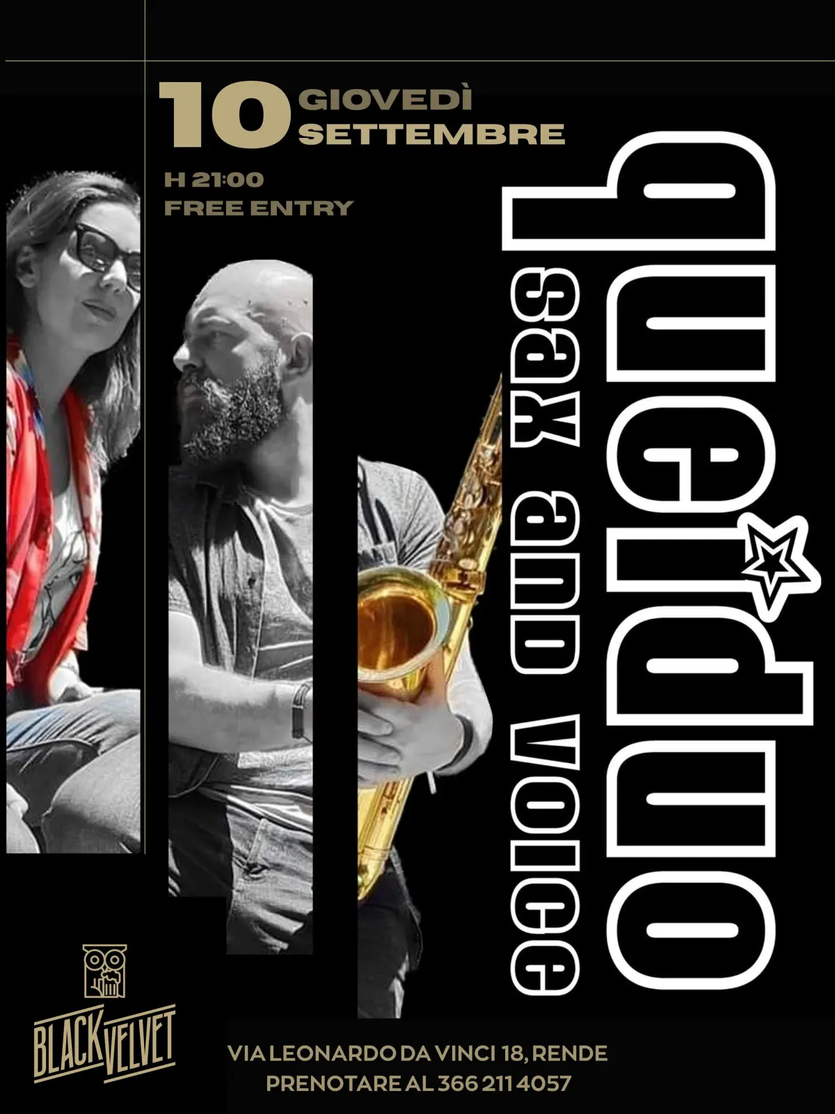 Giovedì live — Sax and Voice